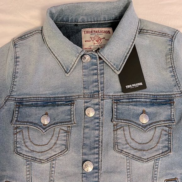 NWT True Religion Denim Jacket - Picture 4 of 13